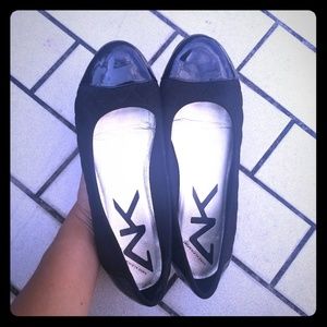 🌴Anne Klein Black Flats, Size 10